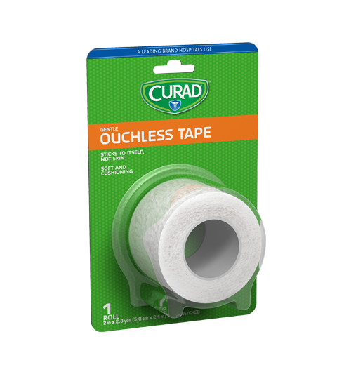 Ouchless Tapes package left angle