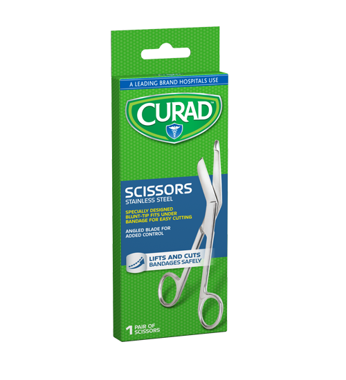Stainless Steel Bandage Scissors One Size 1 count Left Angle