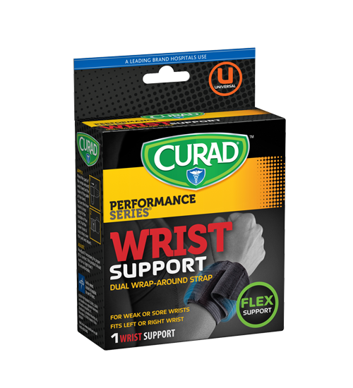 Image of Performance Series Wrist Support – Dual Wrap-Around Strap, Universal, 1 count Left Angle