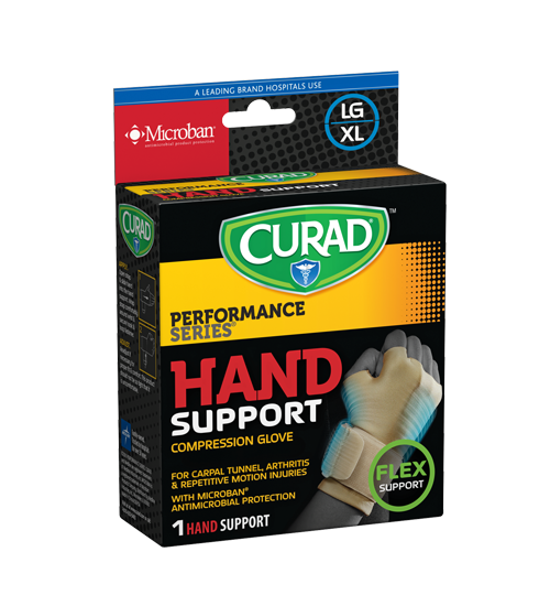 Performance Series – Hand Support, Large/X-Large, 1 count left angle of package