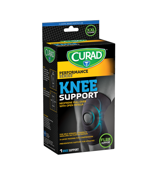 Performance Series Knee Support, XX-Large, 1 count Left angle of package