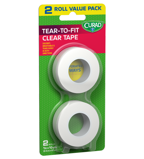 Transparent Tape, 1″ x 10 yds, 2 count Left Angle