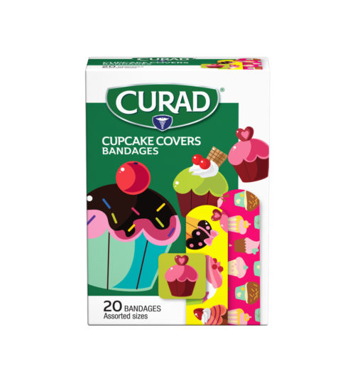 cupcake childrens bandages front view