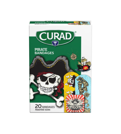 pirates childrens bandages front view