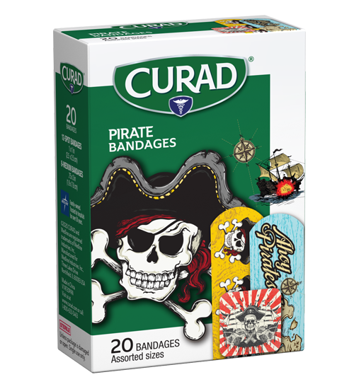 Image of Pirates Children's Bandages Right side view