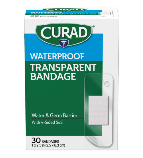 waterproof transparent bandage front side view