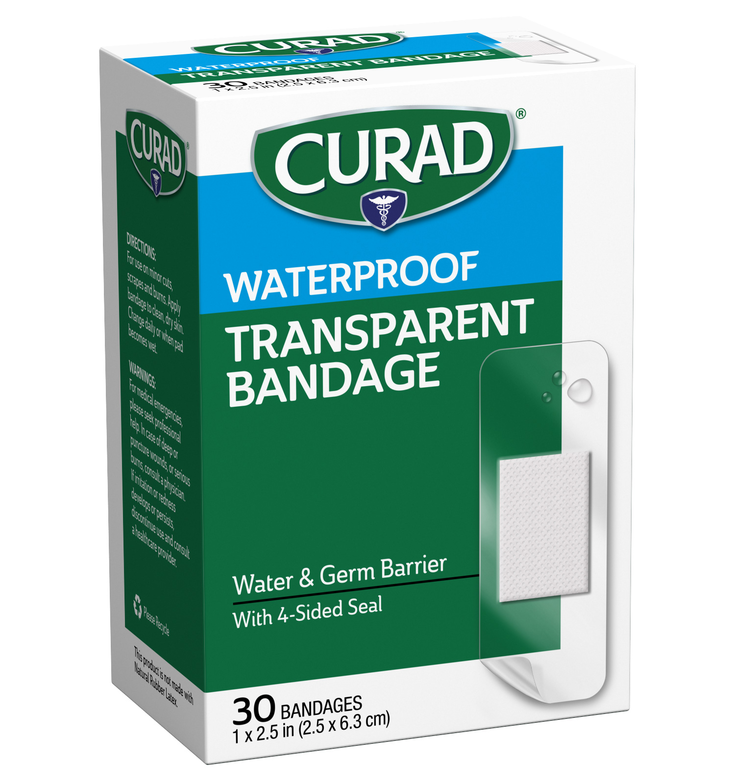 Nuanchu 50 Pcs Transparent Stretch Waterproof Adhesive Bandage Protective  Bandag