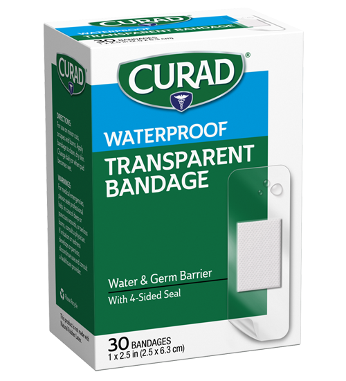 Image of waterproof transparent bandage right side view