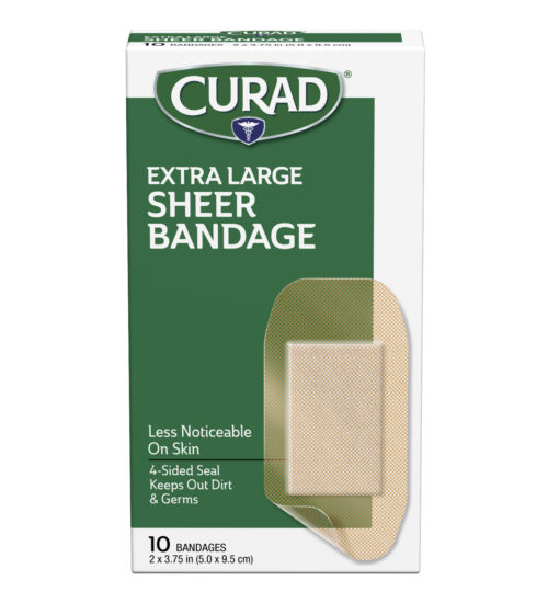 extra large sheer bandage 10 ct front side