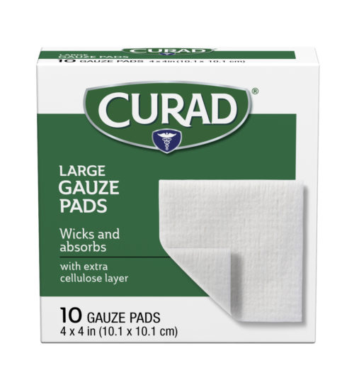 large gauze pads 4 x 4 front side
