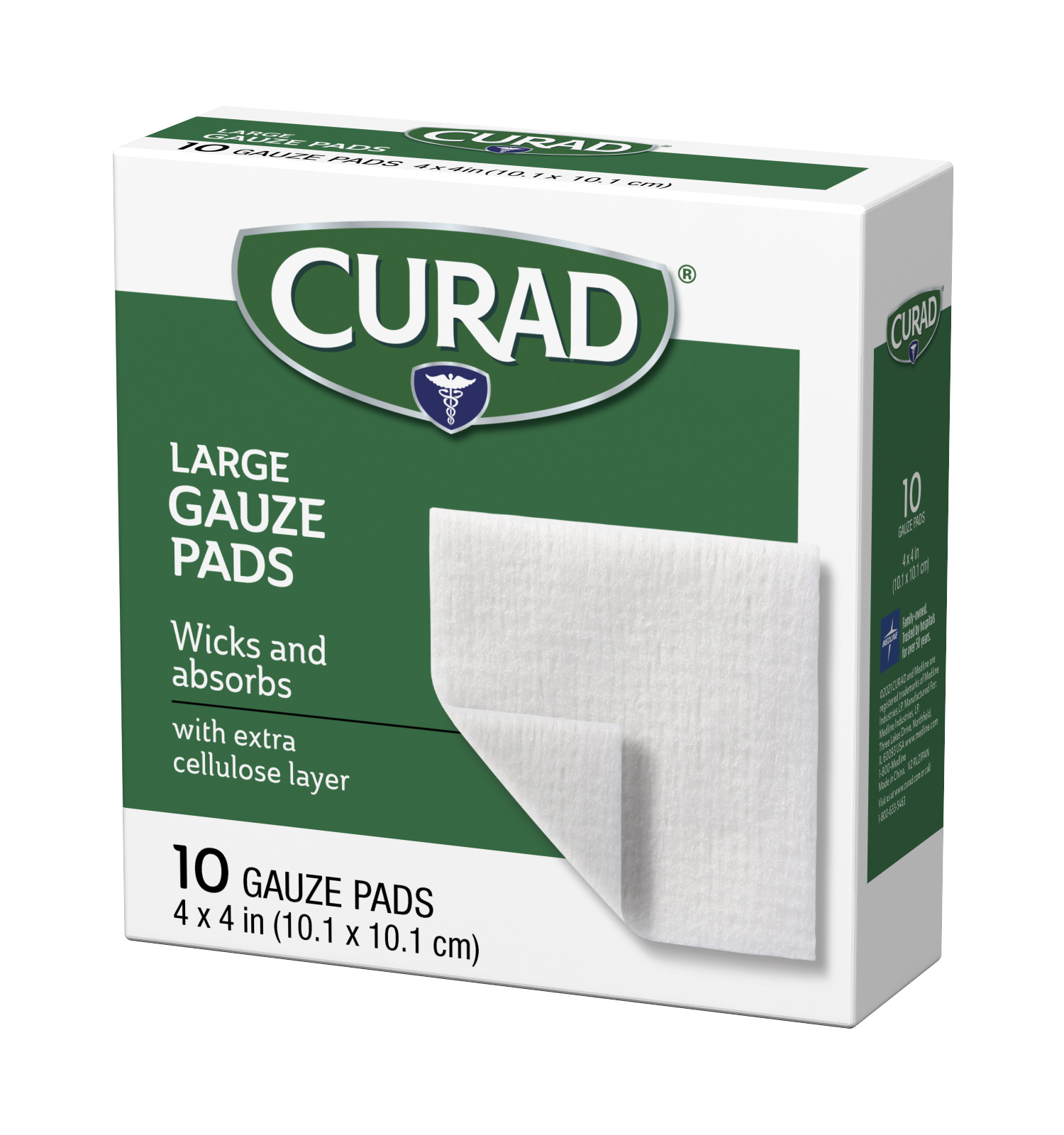 Large Gauze Pads, 4 x 4, 10 count