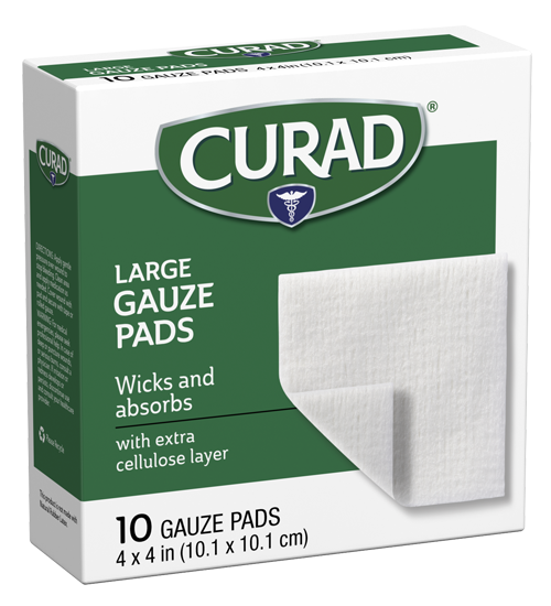 Image of large gauze pads 4 x 4 right side