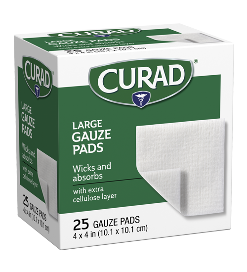 Large Gauze Pads 4 x 4 25 ct, right side