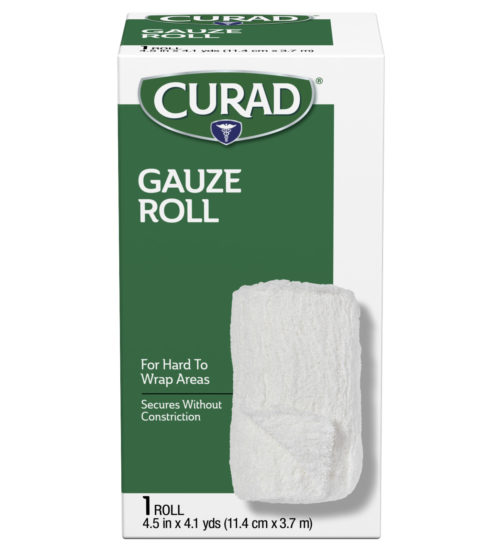 Cotton Gauze Roll 1 ct 4.5 x 4, front side