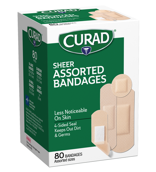 Image of Sheer Assorted Bandages 80 ct right side