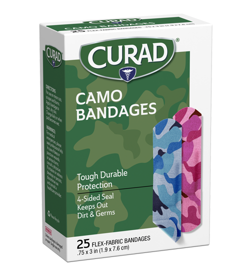 Image of Childrens Bandage Camo Pink and Blue right side
