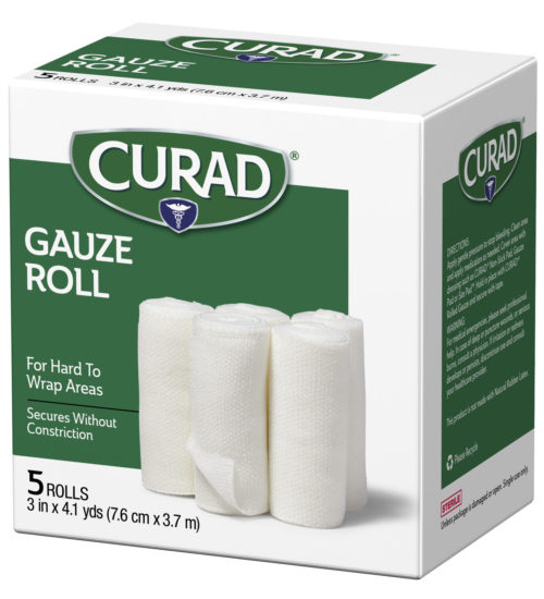 Gauze Roll, 5 rolls, 3 x 4.1, left side