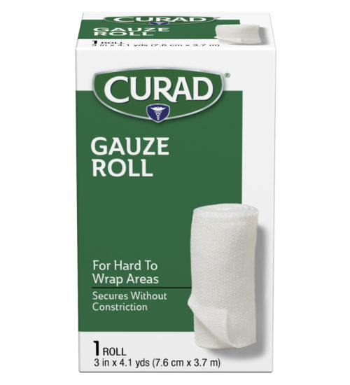 Gauze Roll, 1 roll, 3 x 4.1, front side