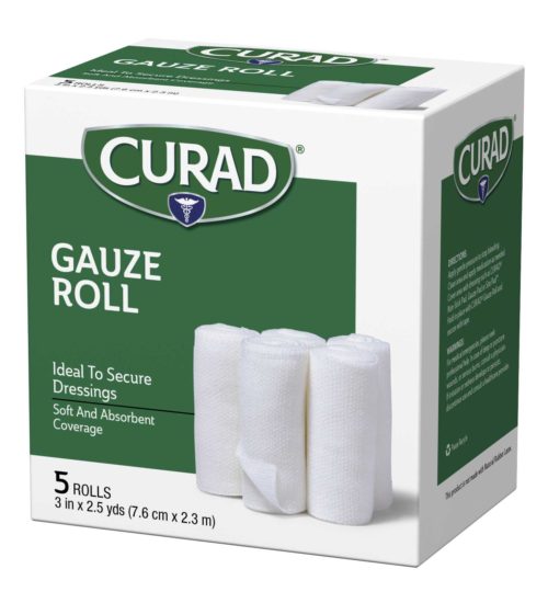 Stretch Rolled Gauze 5 count left side