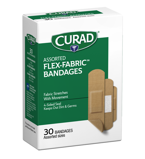 Image of Flex Fabric bandages assorted 30 ct right side