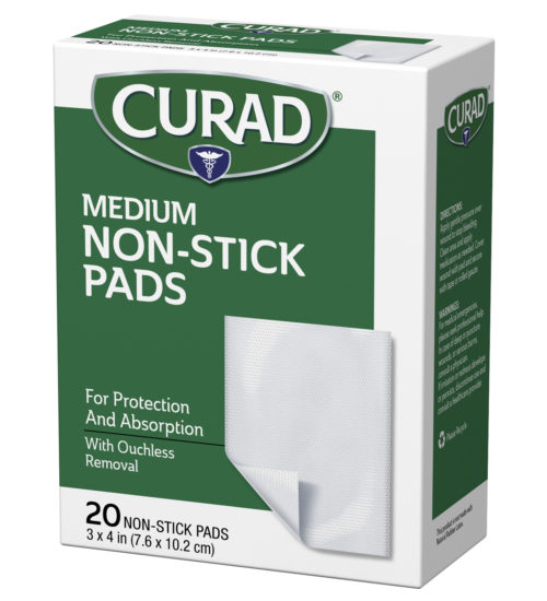 Medium non-stick pads, 20 ct, left side