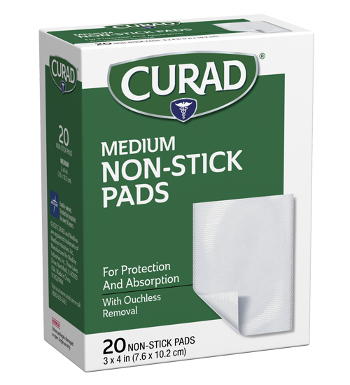 Image of Medium non-stick pads, 20 ct, right side