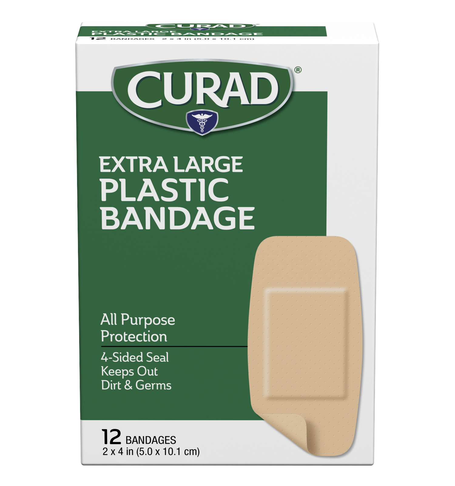 CURAD Plastic Adhesive Bandages 3/4x3 100Ct