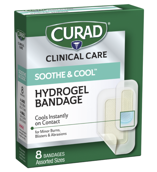 Image of Soothe & Cool Burn Bandages, Assorted Sizes, 8 count