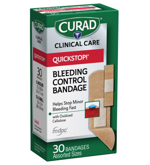 QuickStop! Bleeding Control Bandages, Assorted Sizes, 30 count left of package