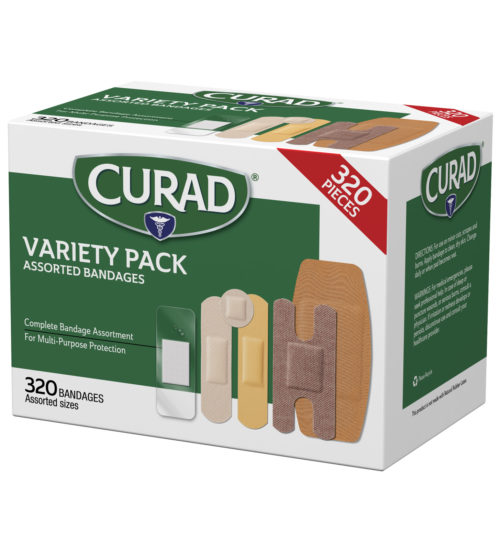 variety pack assorted bandages 320 ct left side