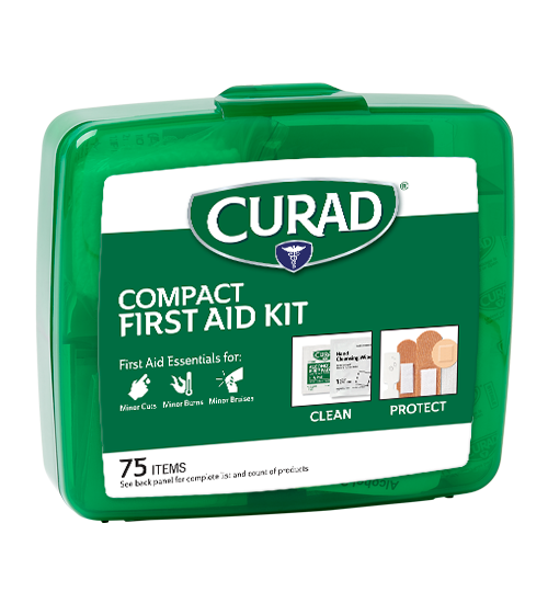 Image of Compact First Aid Kit, 75 ct, right side view