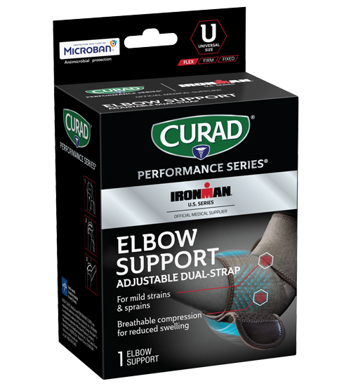 Image of CURAD Performance Series IRONMAN Elbow Support, Adjustable, Universal, 1 count View 1