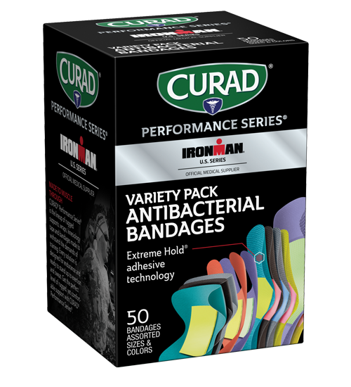 Image of https://curad.com/product/performance-series-variety-pack-antibacterial-bandages-assorted-sizes-50-count/ view 1