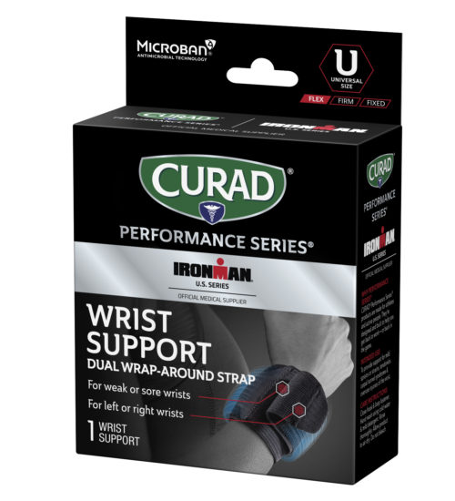 wrist support dual wrap-around strap, left side