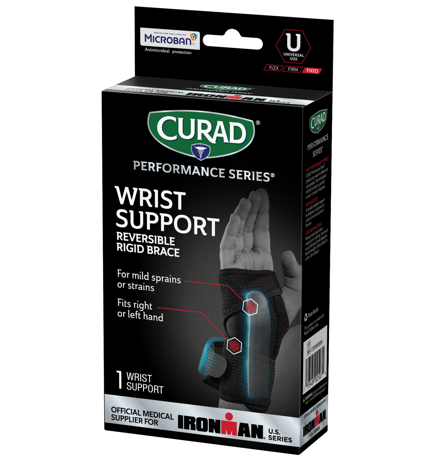 CURAD Performance Series IRONMAN Wrist Support, Reversible, Universal ...