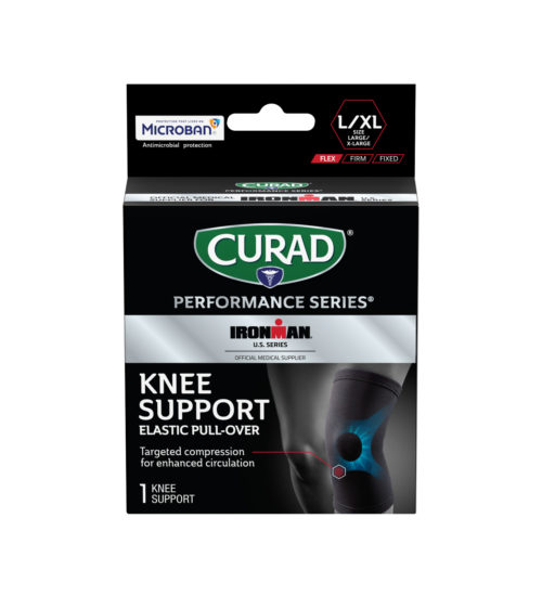 CURAD Performance Series IRONMAN Knee Support, Elastic, Large/X-Large, 1 count view 3
