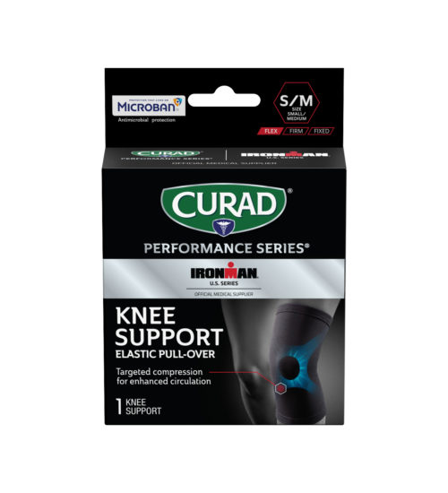 CURAD Performance Series IRONMAN Knee Support, Elastic, Small/Medium, 1 count view 3