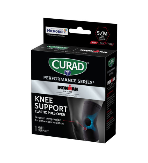 CURAD Performance Series IRONMAN Knee Support, Elastic, Small/Medium, 1 count view 4