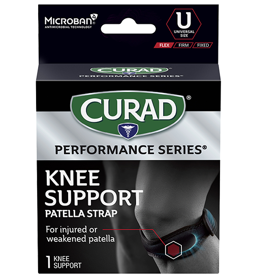 Image of CURAD Performance Series Patella Strap Knee Support, Universal, 1 count