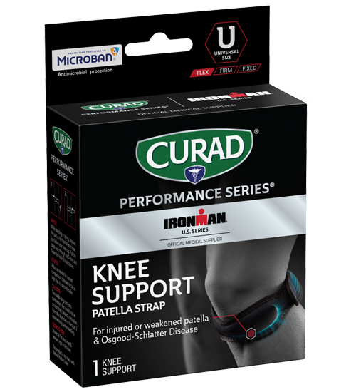 Image of CURAD Performance Series IRONMAN Patella Strap Knee Support, Universal, 1 count view 1