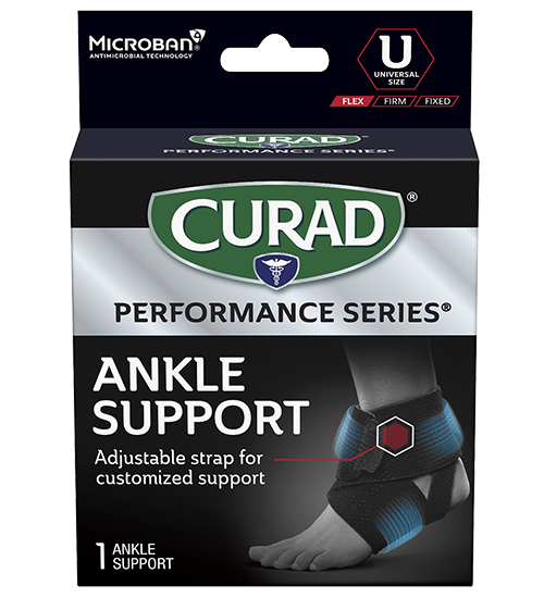 Image of CURAD Performance Series Ankle Support, Wrap-Around, Universal, 1 count