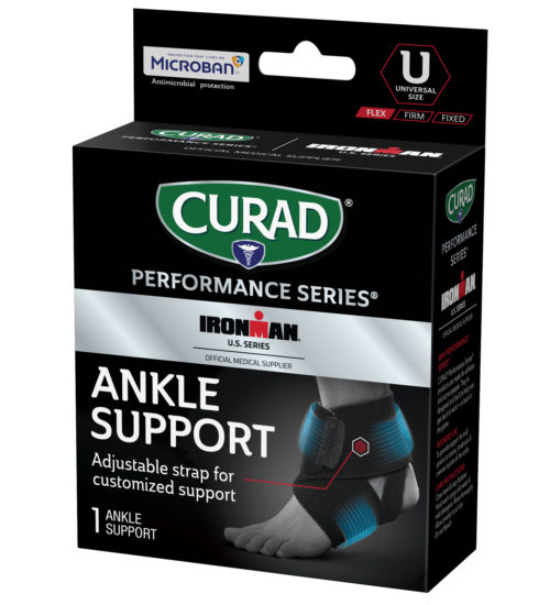 CURAD Performance Series IRONMAN Ankle Support, Wrap-Around, Universal, 1 count view 4