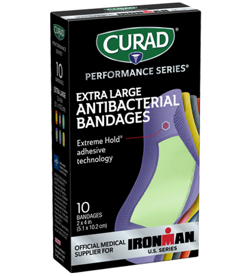 Curad Performance Series Extreme Hold Antibacterial Extra Long Adhesive