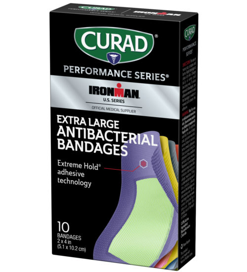 Curad Performance Series Extreme Hold Antibacterial Extra Large Adhesive Bandages, 10 count view 4