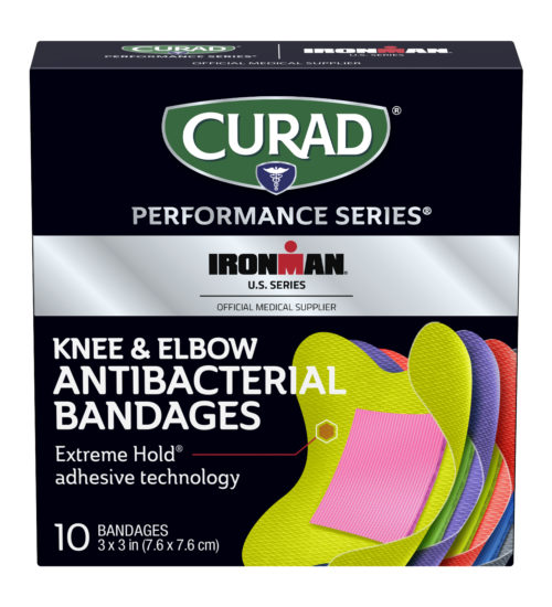 Curad Performance Series Extreme Hold Antibacterial Knee & Elbow Adhesive Bandages, 10 count view 3