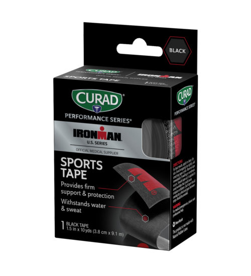 CURAD Performance Series IRONMAN Sport Tape, Black with Red IRONMAN logo view 4