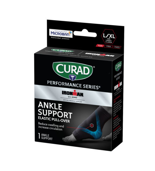 CURAD Performance Series IRONMAN Ankle Support, Elastic, Large/X-Large, 1 count view 4