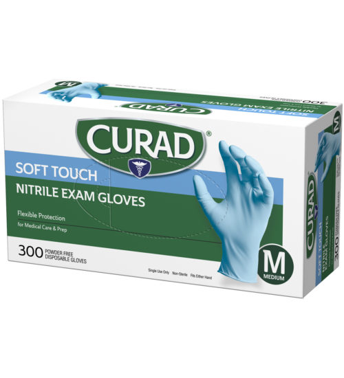 Soft Touch, Nitrile Gloves Medium 300 Count right angle