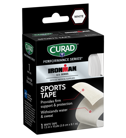Image of CURAD Performance Series IRONMAN Sports Tape, White, view 1