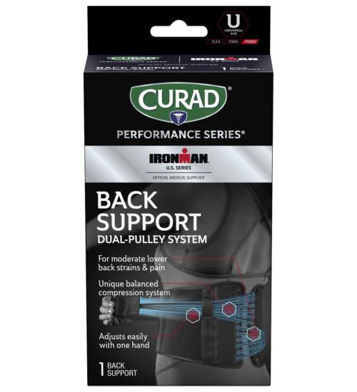 CURAD Performance Series IRONMAN Back Support, Dual-Pulley System, Universal, 1 count view 3